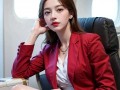AI生成的制服空姐形象，颜值逆天，堪比真人