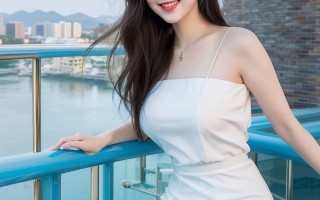 美腿长发小姐姐身穿白色连衣裙写真，甜美笑容温暖人心